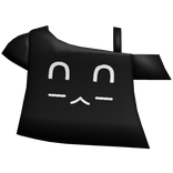 cute bunny kaomoji off shoulder shirt in black
