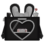 ꒰♡꒱ cute bunny oven backpack in black (1.0)