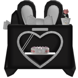 ꒰♡꒱ cute bunny oven backpack in black (3.0)