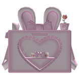 ꒰♡꒱ cute bunny oven backpack in pink (1.0)
