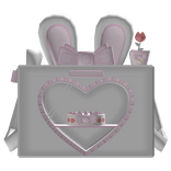 ꒰♡꒱ cute bunny oven backpack in white (1.0)