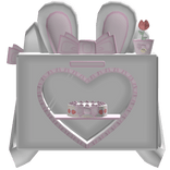 ꒰♡꒱ cute bunny oven backpack in white (3.0)