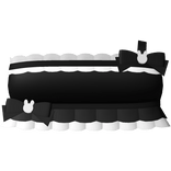 ♡ cute bunny ruffled top in black