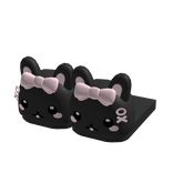 ♡ : cute bunny slipper in black (1.0)
