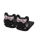 ♡ : cute bunny slipper in black (3.0)