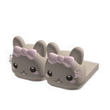♡ : cute bunny slipper in brown (3.0)