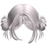 Cute Buns Y2K Pigtails Kawaii Anime Trendy White