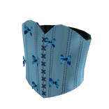 Cute butterfly blue corset