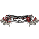 Cute button skirt in red dalmatians