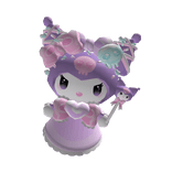 Cute Candy Kawaii Kuromi Plushie Purple (Waist)