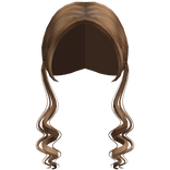 Cute Caramel Low Preppy Wavy Pigtails