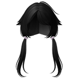 ꒰┊cute cat girl pigtials black