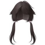 ꒰┊cute cat girl pigtials brown