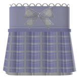 Cute checkered dress with white ribbon ♡