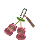 cute cherry baby sylvanian keychain