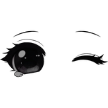 Cute Chibi eye wink dollie anime eyes 