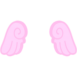 ♡ Cute Chibi Glowing Angel Wings in Pink