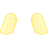 ♡ Cute Chibi Glowing Angel Wings in Yellow