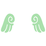 ♡ Cute Chibi Sticker Angel Wings in Green