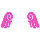 ♡ Cute Chibi Sticker Angel Wings in Hot Pink