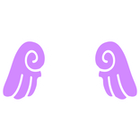 ♡ Cute Chibi Sticker Angel Wings in Purple