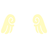 ♡ Cute Chibi Sticker Angel Wings in Yellow