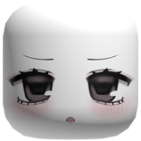 cute chibi upset dolly moe anime face