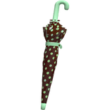 ♡ cute choco mint polka dot waist umbrella 