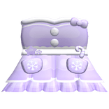 ♡ ꒰ Cute Christmas Bear Dress in Purple