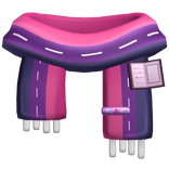 ♡ ꒰ Cute Christmas Pony Scarf