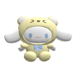 Cute Cinnamoroll backpack with bear pajamas