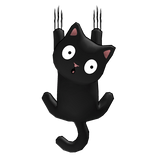 Cute Climbing Cat - Back
