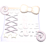 cute cookie swirly lace dress