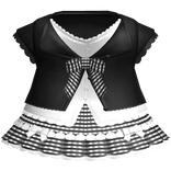 cute coquette black plaid baby doll dainty dress