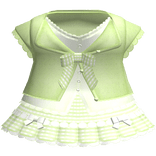 cute coquette green plaid baby doll dainty dress