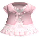cute coquette pink plaid baby doll dainty dress