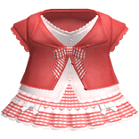 cute coquette red plaid baby doll dainty dress