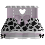 ☁︎ cute cow dress in purple