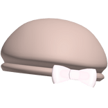 Cute Cozy Brown Winter Bow Beret