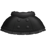 Cute Cozy Winter Christmas Button Shawl in Black