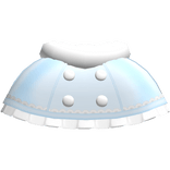 Cute Cozy Winter Christmas Button Shawl in Blue