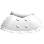 Cute Cozy Winter Christmas Button Shawl in White