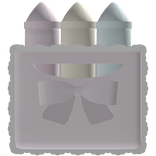 ♡ cute crayon box pastel pink kawaii front