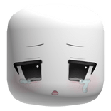 ♡ : cute crying sad baby moe anime face mask