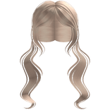 ♡ Cute Curly Doll Anime Pigtails in Blonde