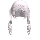 ♡ cute curly long doll pigtails in pink v2