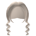 cute curly pigtails blonde