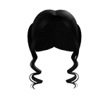 Cute Curly Pigtails in Black