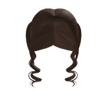 Cute Curly Pigtails in Brown