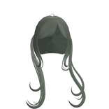 Cute Curly Pigtails In green 